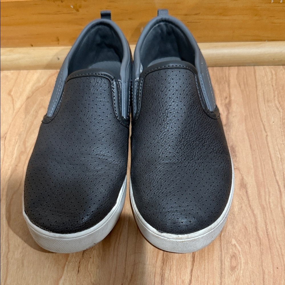 Boys Black Slip-On Shoes